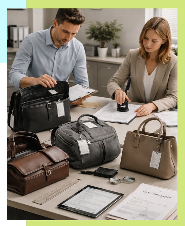 Сертификация сумок в Касимах от 8156 руб. | Алешин-Ксм