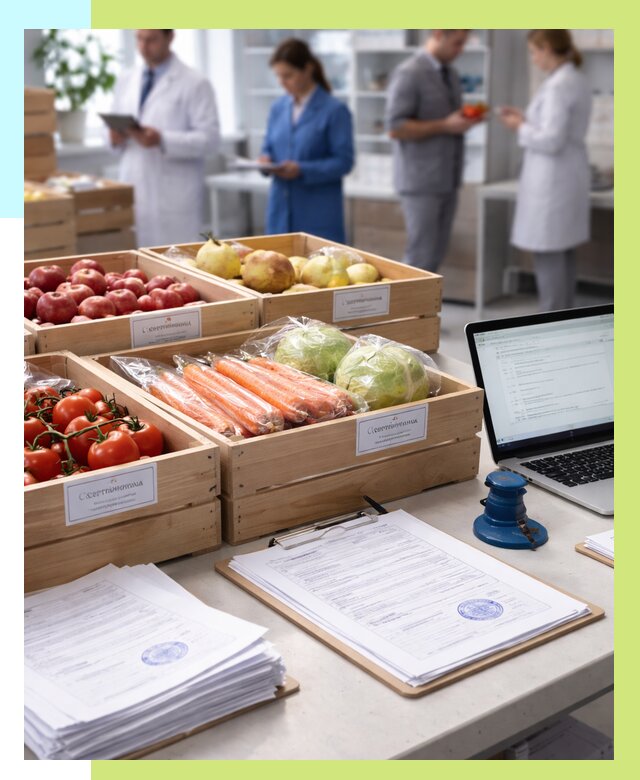 Сертификация овощей и фруктов в Касимах от 9243 р. | Алешин-Ксм