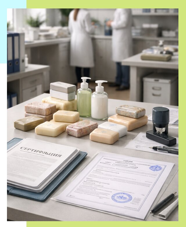 Сертификация мыла и сертификат на мыло в Касимах от 13049 | Алешин-Ксм