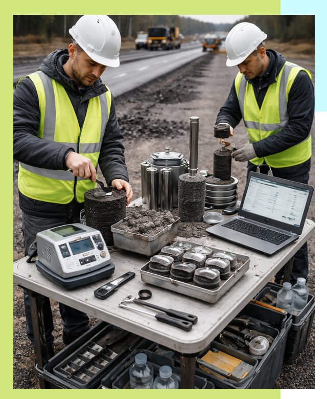 Сертификация асфальта: испытания и подтверждение в Касимах