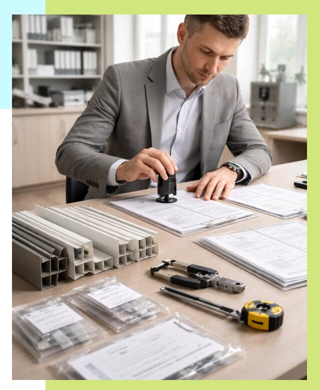 Сертификация ПВХ продукции в Касимах от 9243 р., Алешин-Ксм