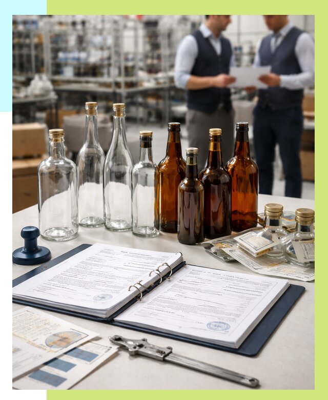 Сертификация стеклянных бутылок в Касимах от 27185 р. | Алешин-Ксм