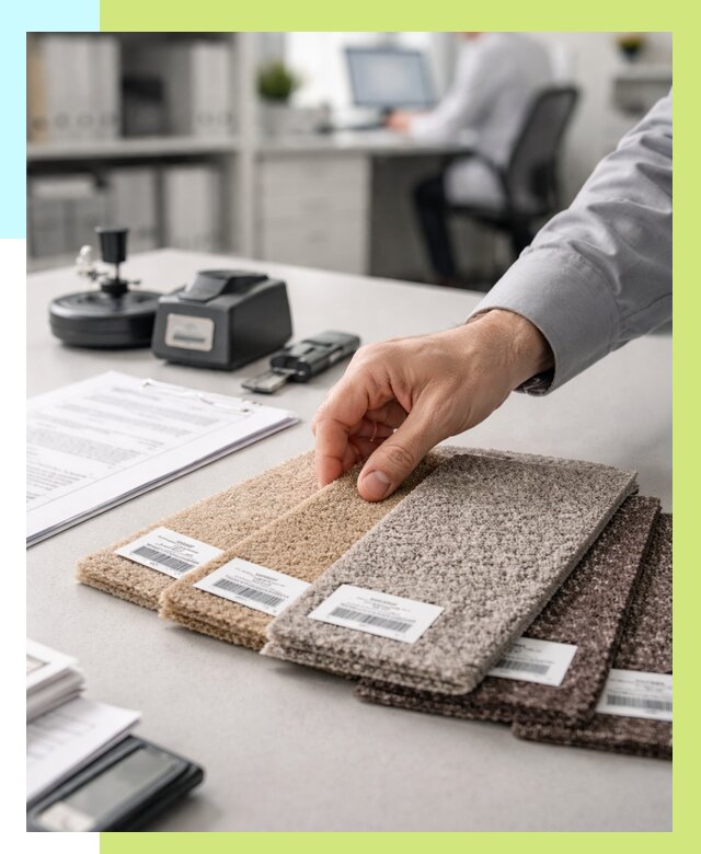 Сертификация ковролина в Касимах от 16311 р., Алешин-Ксм