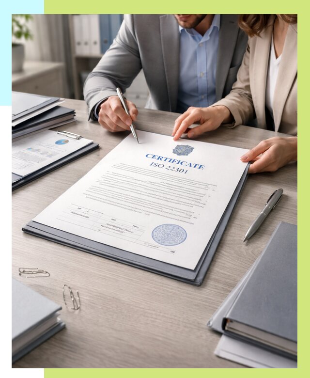 Сертификат ISO 22301 в Касимах от 48933 р. | Алешин-Ксм срочно