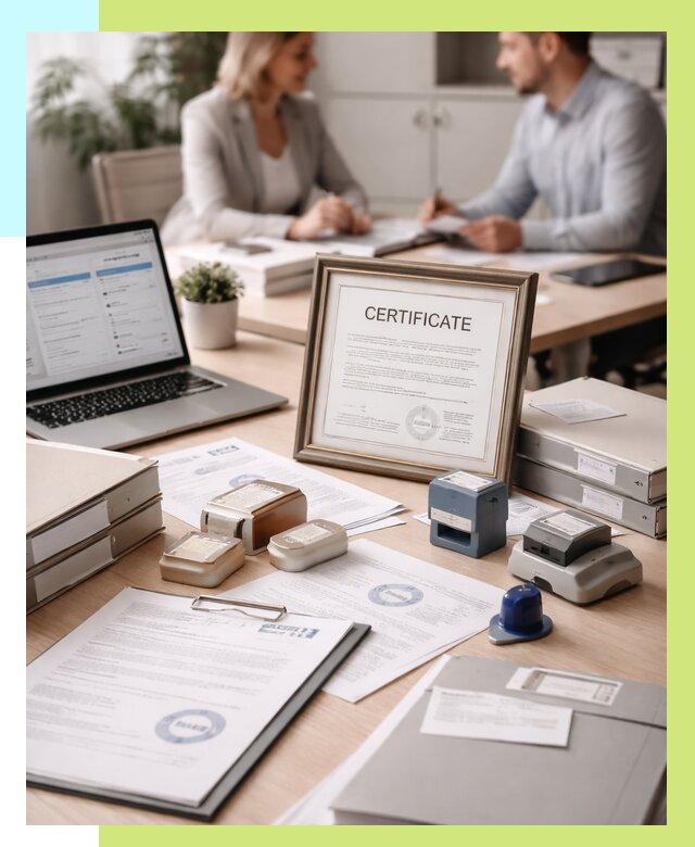 Сертификация компании в Касимах от 48933 р. | Алешин-Ксм — заказ